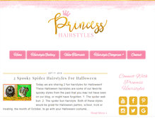 Tablet Screenshot of princesshairstyles.com